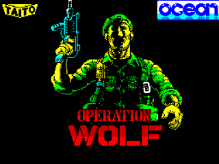 Operation Wolf title screen for ZX Spectrum